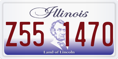 IL license plate Z551470