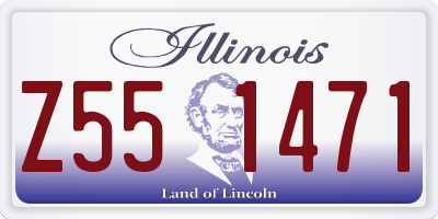 IL license plate Z551471