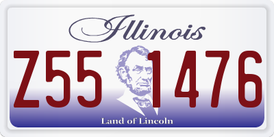 IL license plate Z551476