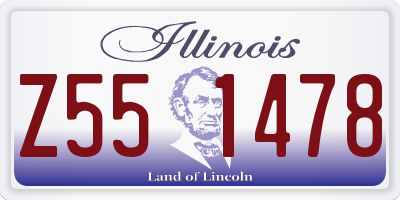 IL license plate Z551478