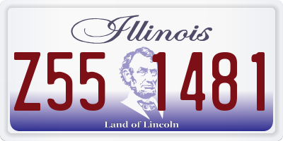 IL license plate Z551481