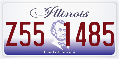 IL license plate Z551485