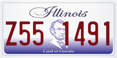 IL license plate Z551491