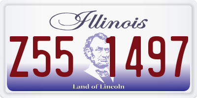 IL license plate Z551497