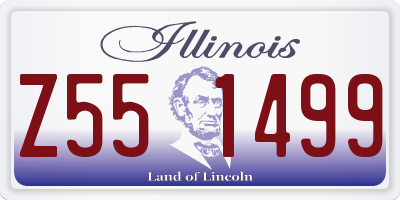 IL license plate Z551499