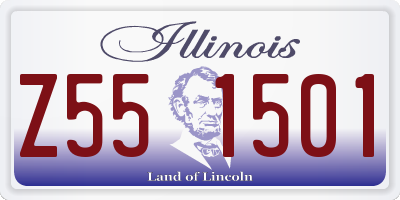 IL license plate Z551501
