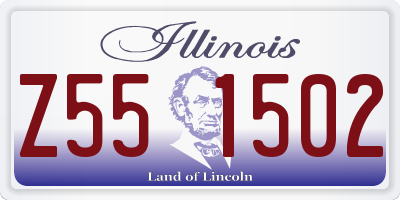 IL license plate Z551502