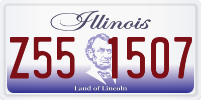 IL license plate Z551507