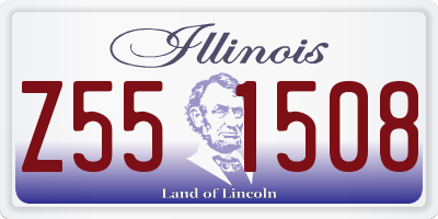 IL license plate Z551508