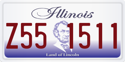 IL license plate Z551511