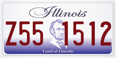 IL license plate Z551512