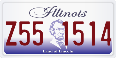 IL license plate Z551514