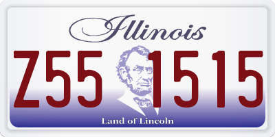 IL license plate Z551515