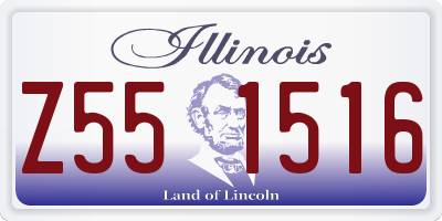 IL license plate Z551516