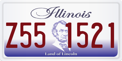 IL license plate Z551521