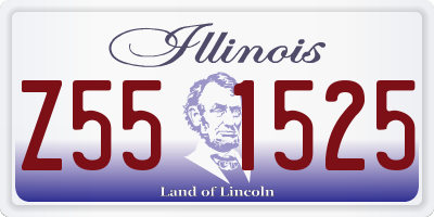 IL license plate Z551525