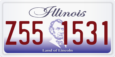 IL license plate Z551531