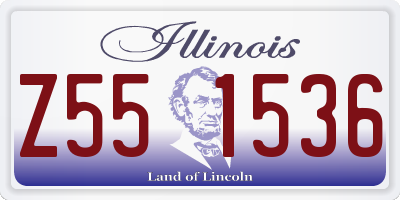 IL license plate Z551536