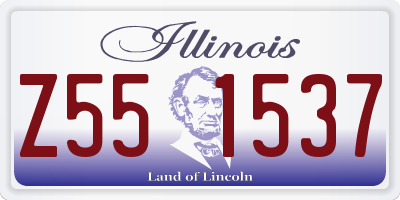 IL license plate Z551537