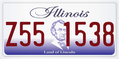 IL license plate Z551538