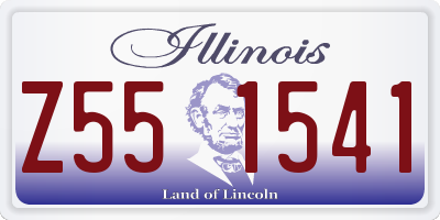 IL license plate Z551541