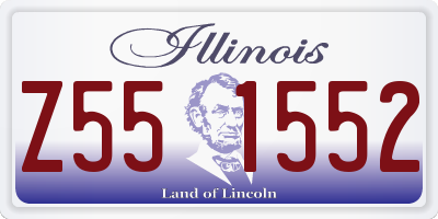 IL license plate Z551552