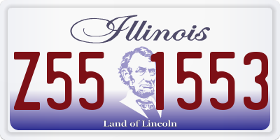 IL license plate Z551553