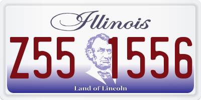 IL license plate Z551556