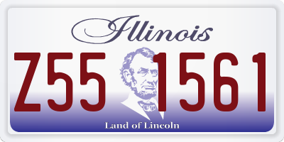 IL license plate Z551561