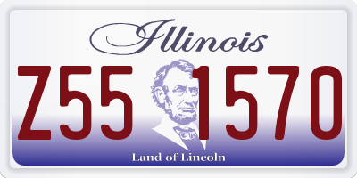 IL license plate Z551570
