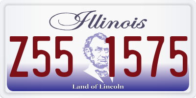 IL license plate Z551575