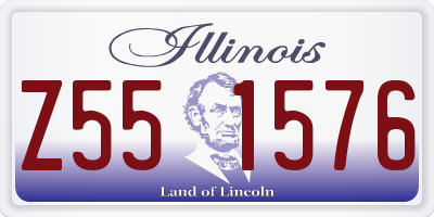 IL license plate Z551576