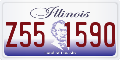 IL license plate Z551590