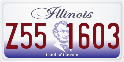 IL license plate Z551603