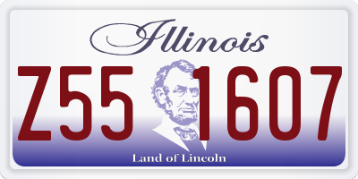 IL license plate Z551607
