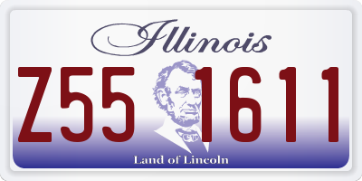 IL license plate Z551611