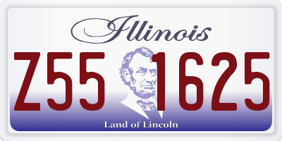 IL license plate Z551625