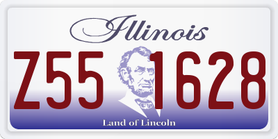 IL license plate Z551628