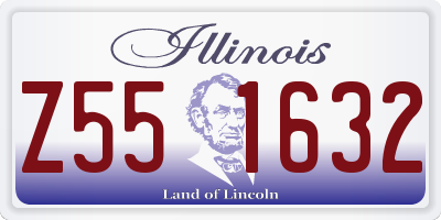 IL license plate Z551632
