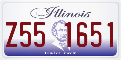 IL license plate Z551651