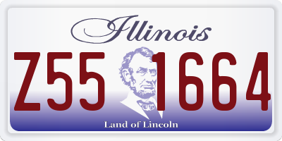 IL license plate Z551664