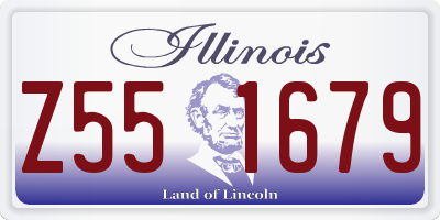 IL license plate Z551679