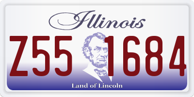 IL license plate Z551684