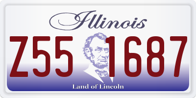 IL license plate Z551687