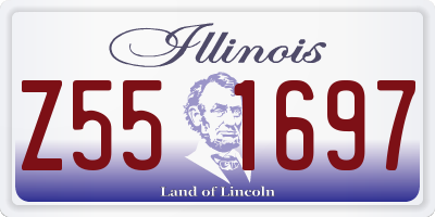IL license plate Z551697