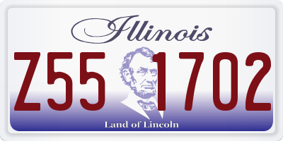 IL license plate Z551702