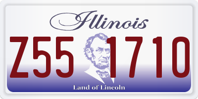 IL license plate Z551710