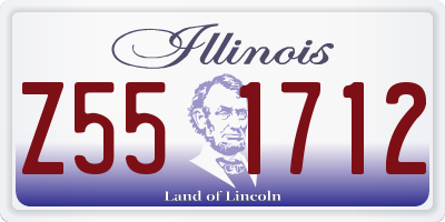 IL license plate Z551712