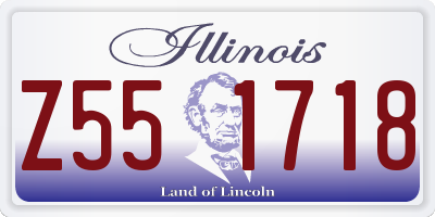 IL license plate Z551718