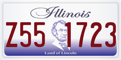 IL license plate Z551723